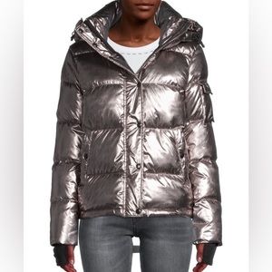 S13 NWOT Silver Metallic Puffer with detachable hood
